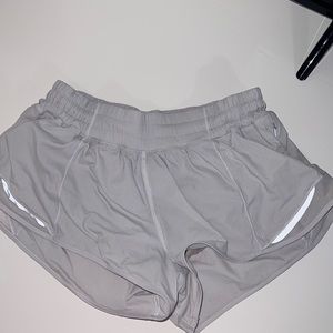 grey lulu lemon shorts size 6